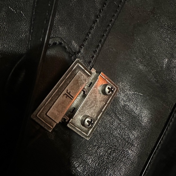NWT Frye Ella Flap Shoulder Bag “Black” - Picture 11 of 13
